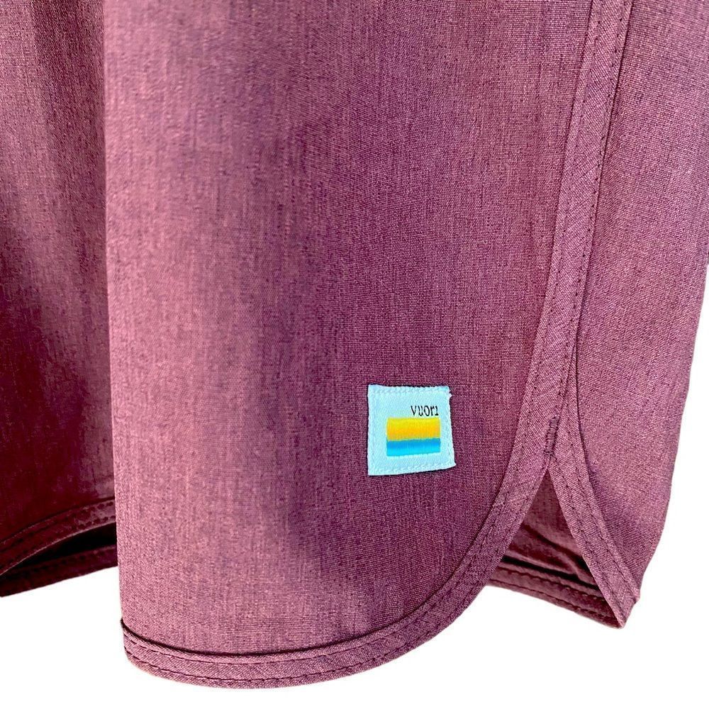 Vuori Banks Short, Chestnut Linen Texture - Picture 6 of 9